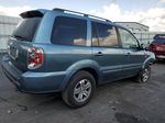 2007 Honda Pilot Exl Blue vin: 2HKYF18687H509833