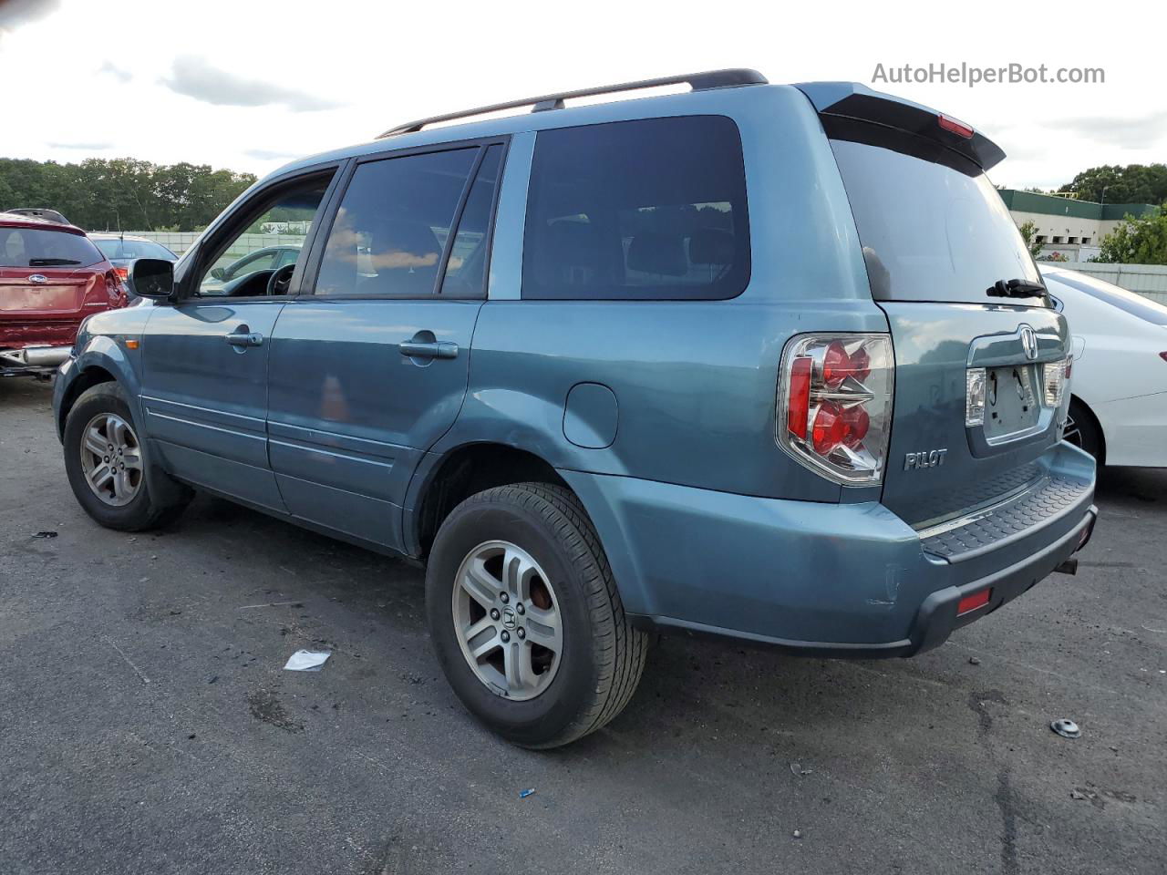 2007 Honda Pilot Exl Blue vin: 2HKYF18687H509833