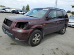 2007 Honda Pilot Exl Burgundy vin: 2HKYF18687H528365