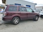 2007 Honda Pilot Exl Burgundy vin: 2HKYF18687H528365