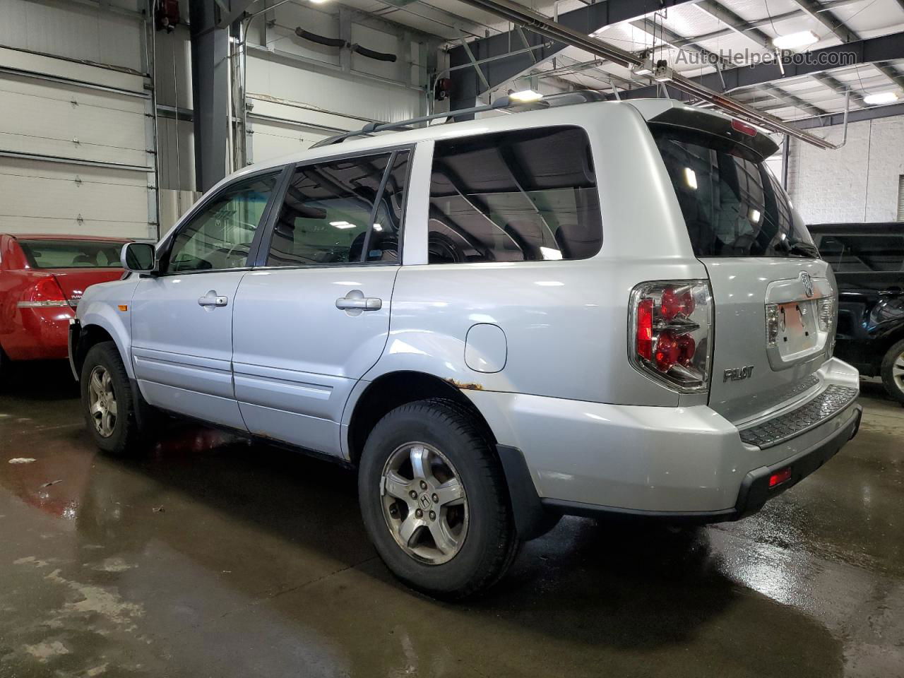 2007 Honda Pilot Exl Silver vin: 2HKYF18697H515477