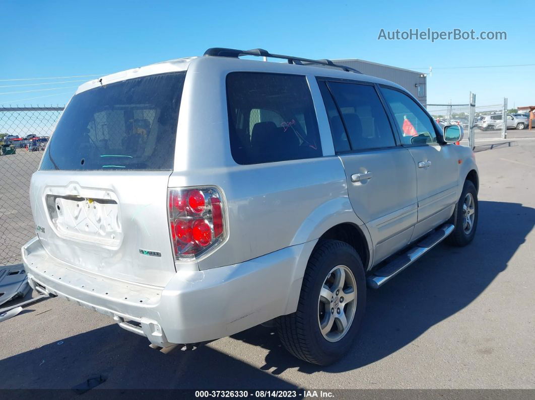 2007 Honda Pilot Ex-l Silver vin: 2HKYF18697H516970