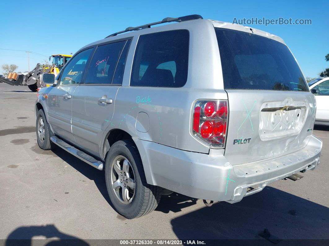 2007 Honda Pilot Ex-l Silver vin: 2HKYF18697H516970