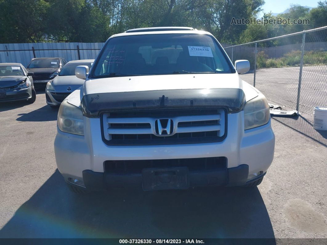 2007 Honda Pilot Ex-l Silver vin: 2HKYF18697H516970