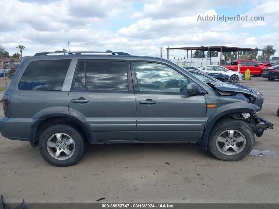 2007 Honda Pilot Ex-l Gray vin: 2HKYF186X7H522440