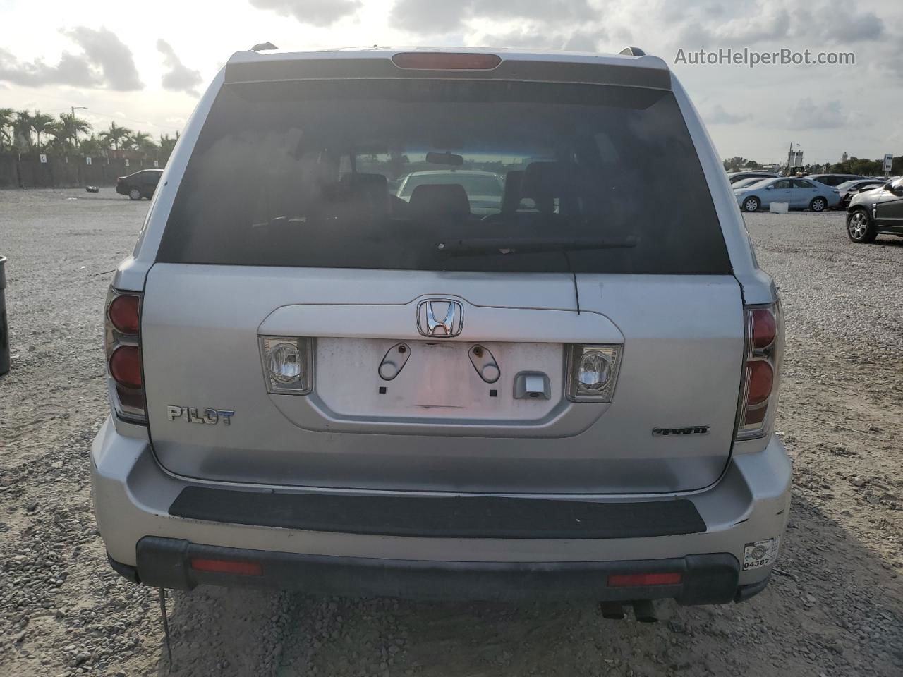 2007 Honda Pilot Exl Silver vin: 2HKYF18707H522813