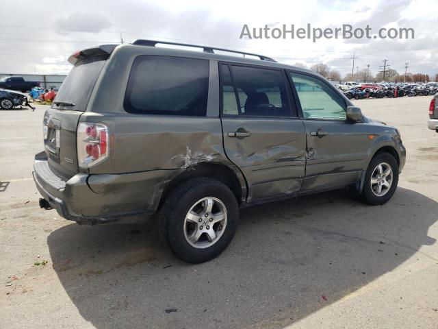 2007 Honda Pilot Exl Gray vin: 2HKYF18717H527342