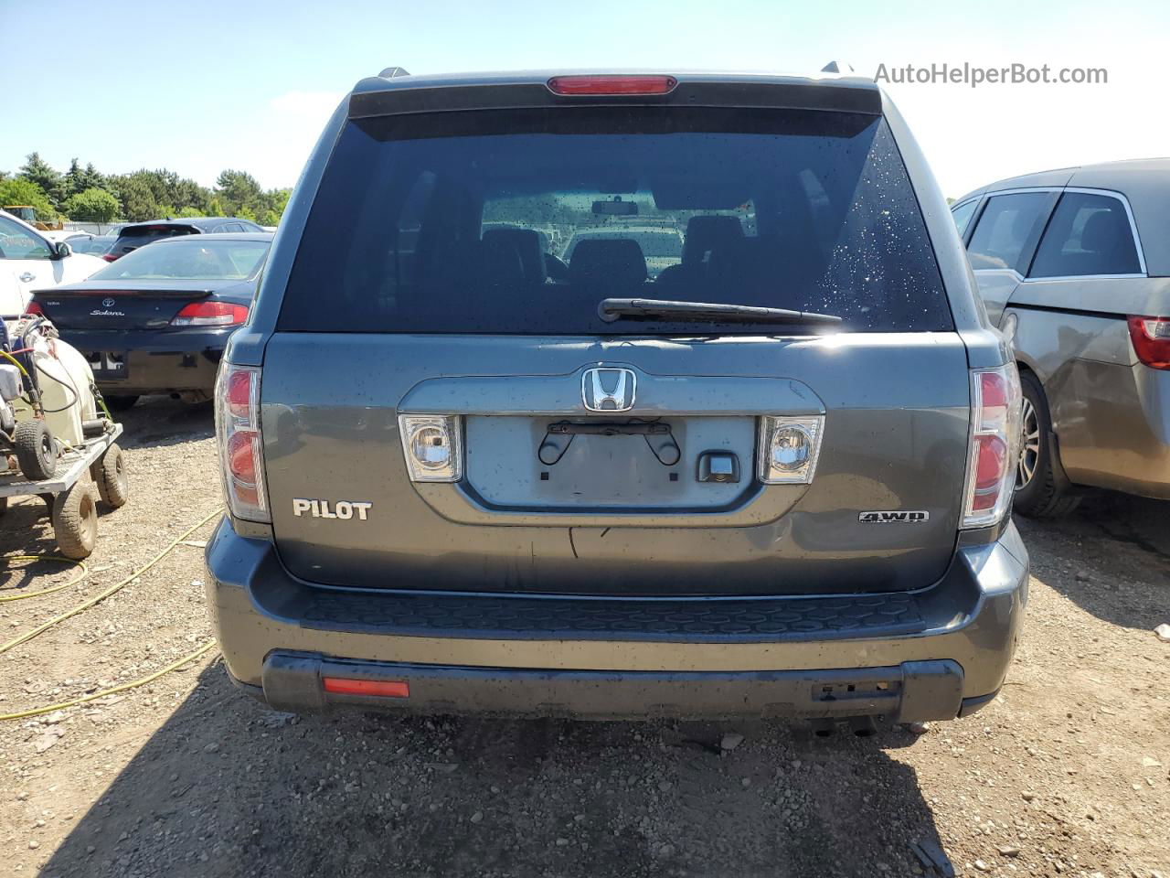 2007 Honda Pilot Exl Серый vin: 2HKYF18727H506712