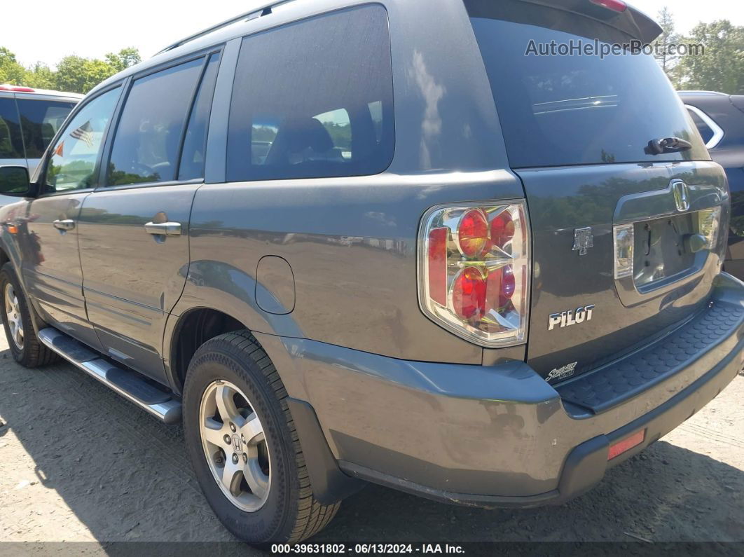 2007 Honda Pilot Ex-l Gray vin: 2HKYF18737H516441