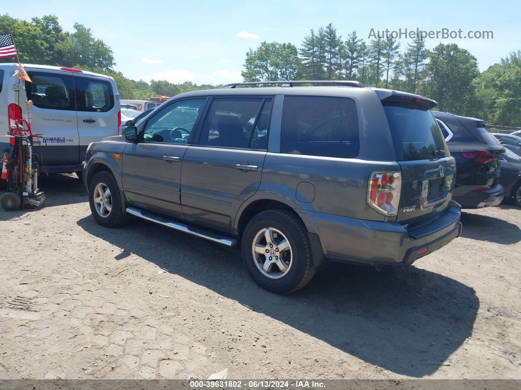 2007 Honda Pilot Ex-l Gray vin: 2HKYF18737H516441