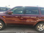 2007 Honda Pilot Ex-l Maroon vin: 2HKYF18737H520733