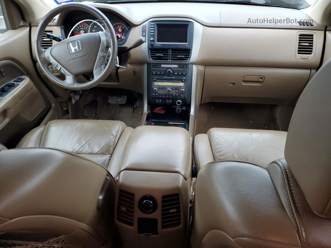 2007 Honda Pilot Exl Tan vin: 2HKYF18737H521445