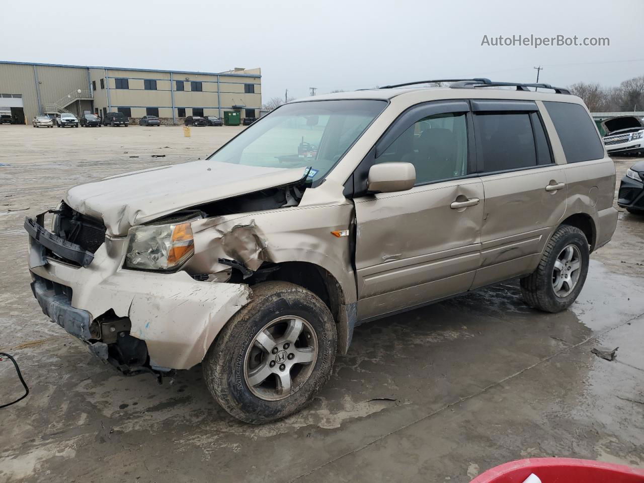 2007 Honda Pilot Exl Tan vin: 2HKYF18737H521445