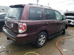 2007 Honda Pilot Exl Burgundy vin: 2HKYF18737H527374