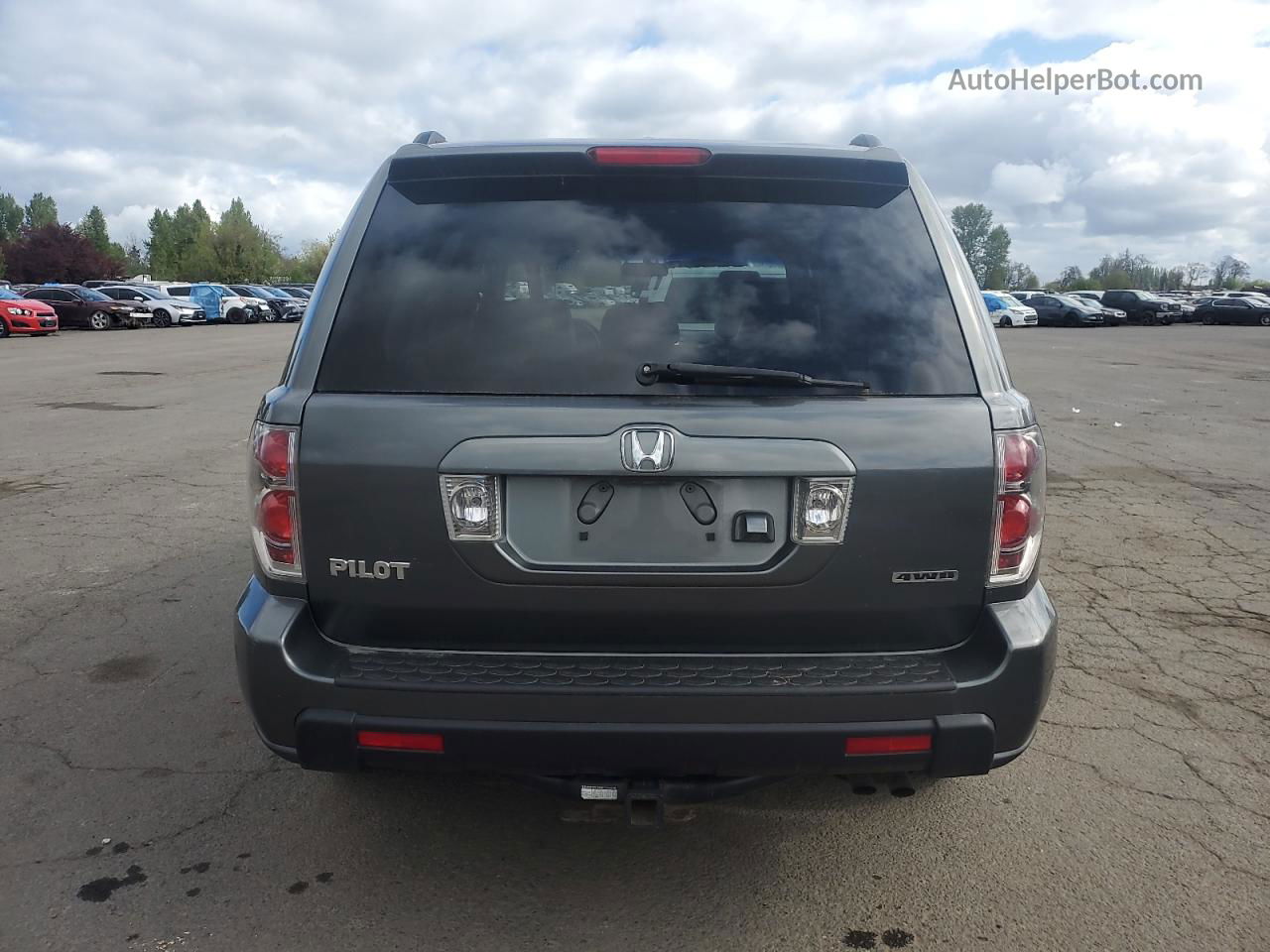 2007 Honda Pilot Exl Gray vin: 2HKYF18737H535748