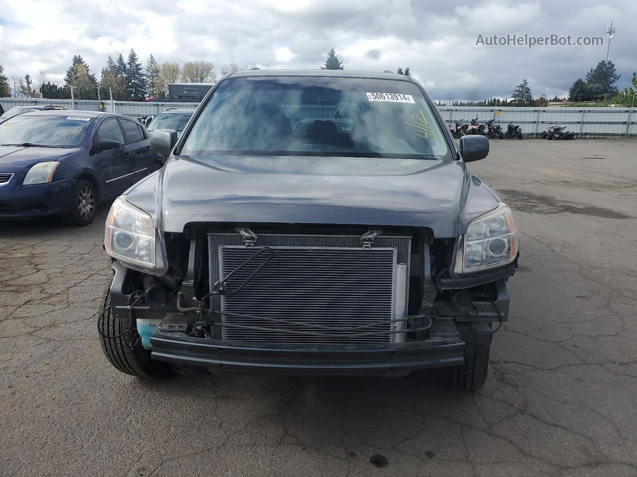 2007 Honda Pilot Exl Gray vin: 2HKYF18737H535748