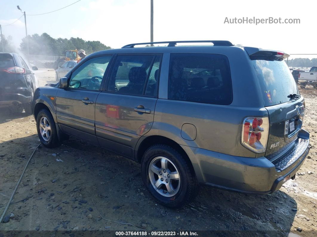 2007 Honda Pilot Ex-l Gray vin: 2HKYF18747H528534