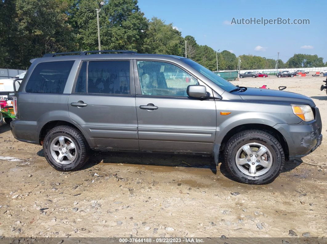 2007 Honda Pilot Ex-l Gray vin: 2HKYF18747H528534