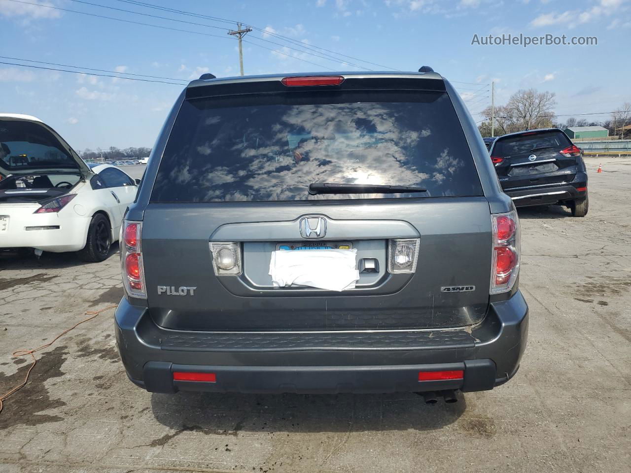 2007 Honda Pilot Exl Угольный vin: 2HKYF18757H506722