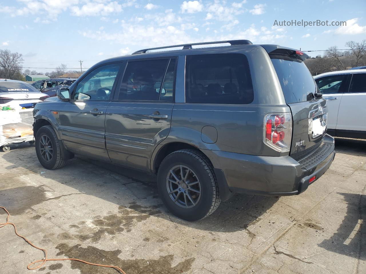 2007 Honda Pilot Exl Угольный vin: 2HKYF18757H506722