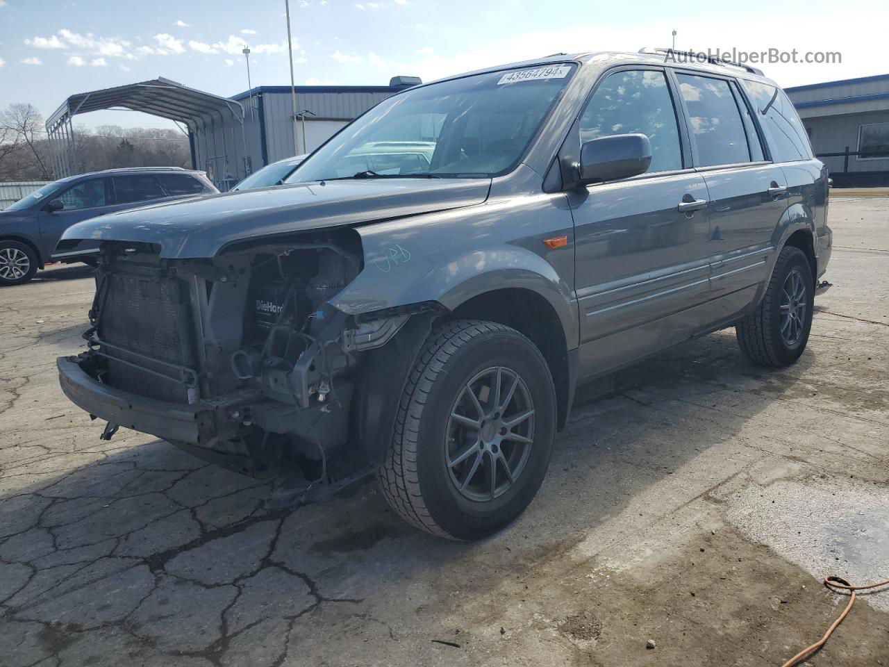 2007 Honda Pilot Exl Угольный vin: 2HKYF18757H506722