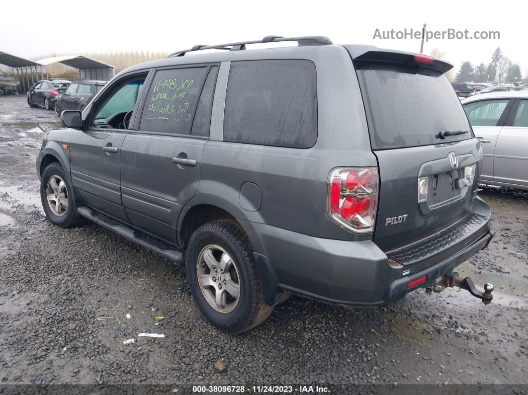 2007 Honda Pilot Ex-l Gray vin: 2HKYF18777H540516