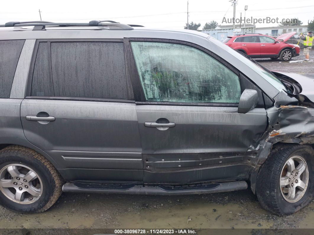 2007 Honda Pilot Ex-l Gray vin: 2HKYF18777H540516