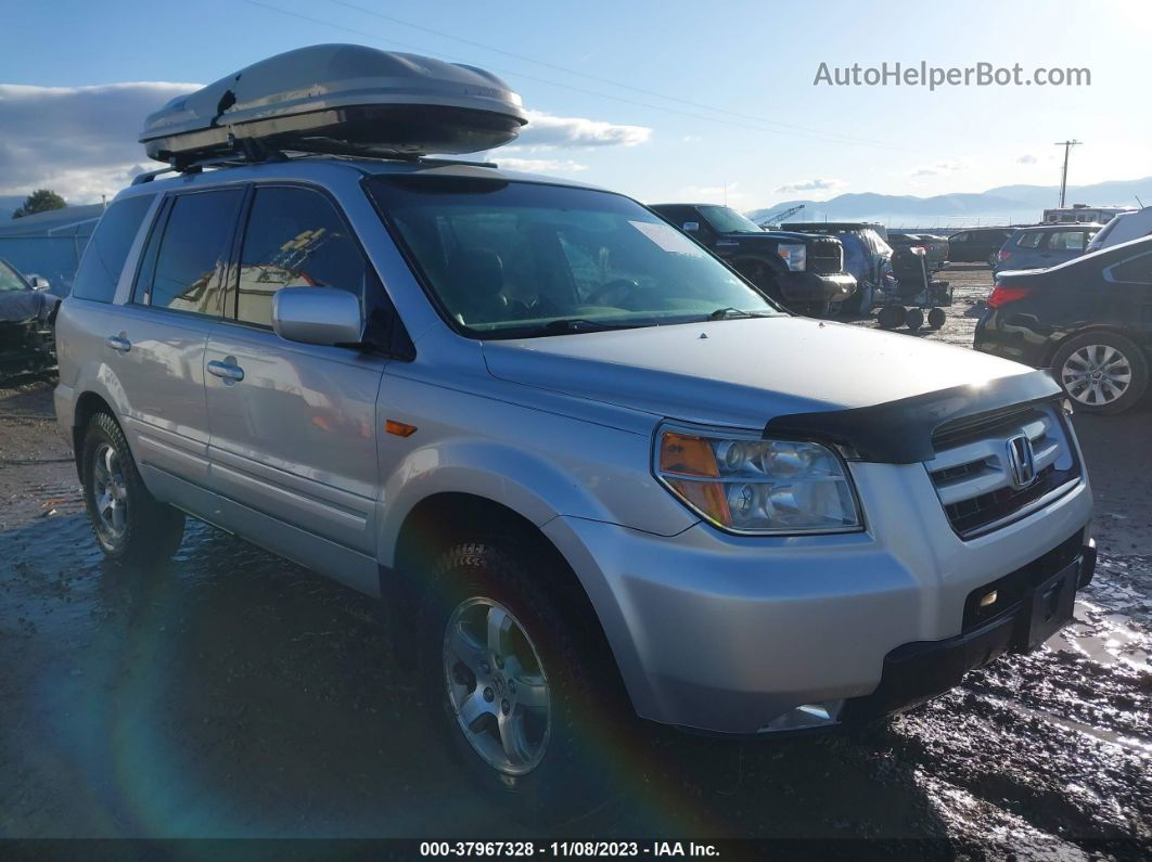 2007 Honda Pilot Ex-l Silver vin: 2HKYF18797H517528