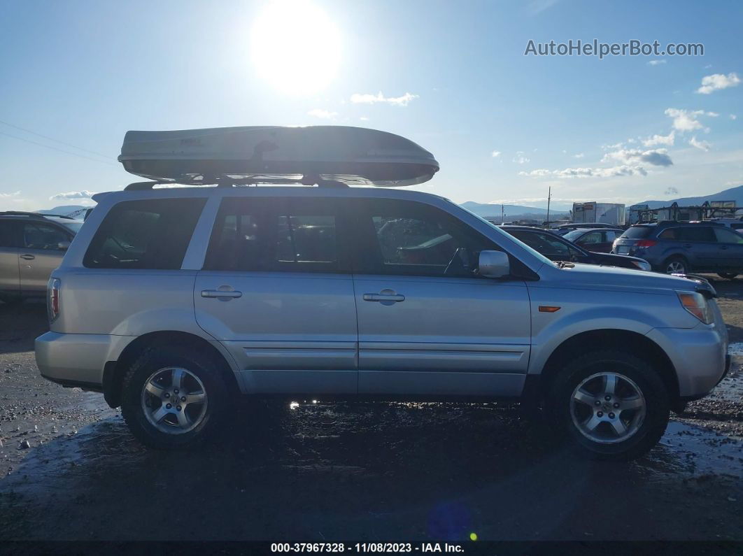 2007 Honda Pilot Ex-l Silver vin: 2HKYF18797H517528