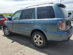 2007 Honda Pilot Exl Blue vin: 2HKYF18797H539075