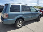 2007 Honda Pilot Exl Синий vin: 2HKYF18797H539075