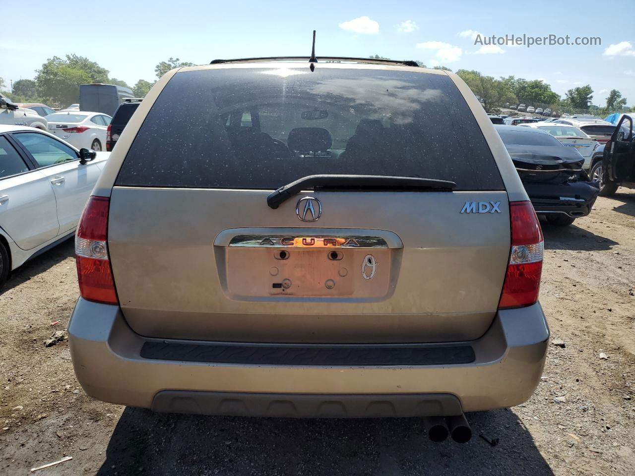 2002 Acura Mdx  Золотой vin: 2HNYD18212H541179