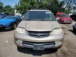 2002 Acura Mdx  Gold vin: 2HNYD18212H541179