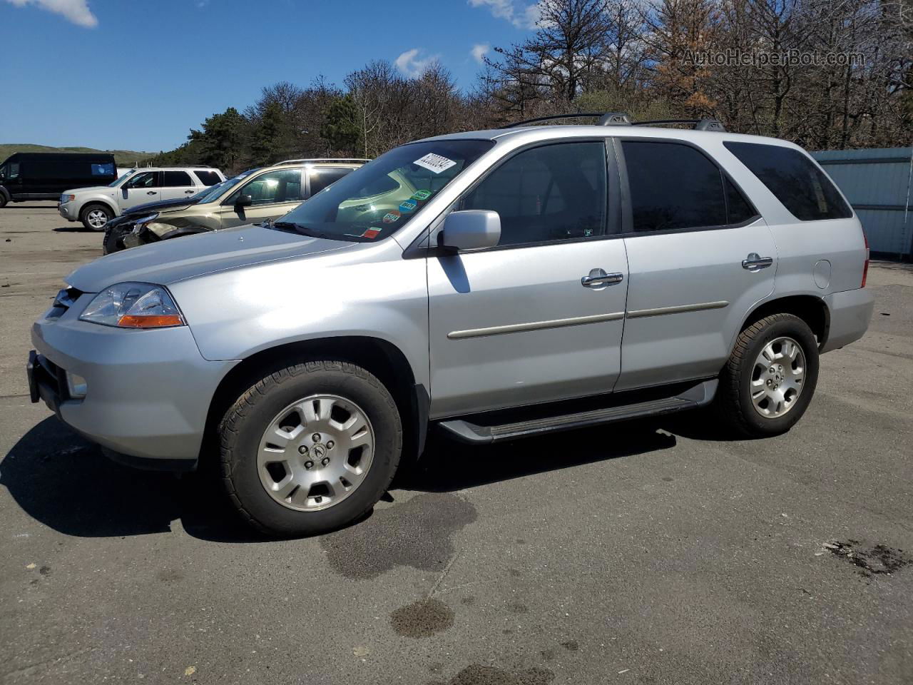 2002 Acura Mdx  Silver vin: 2HNYD18212H541313