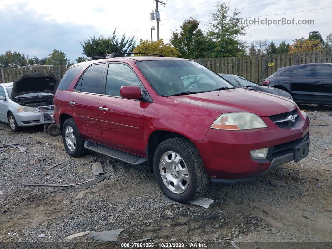 2002 Acura Mdx   Burgundy vin: 2HNYD18222H503430