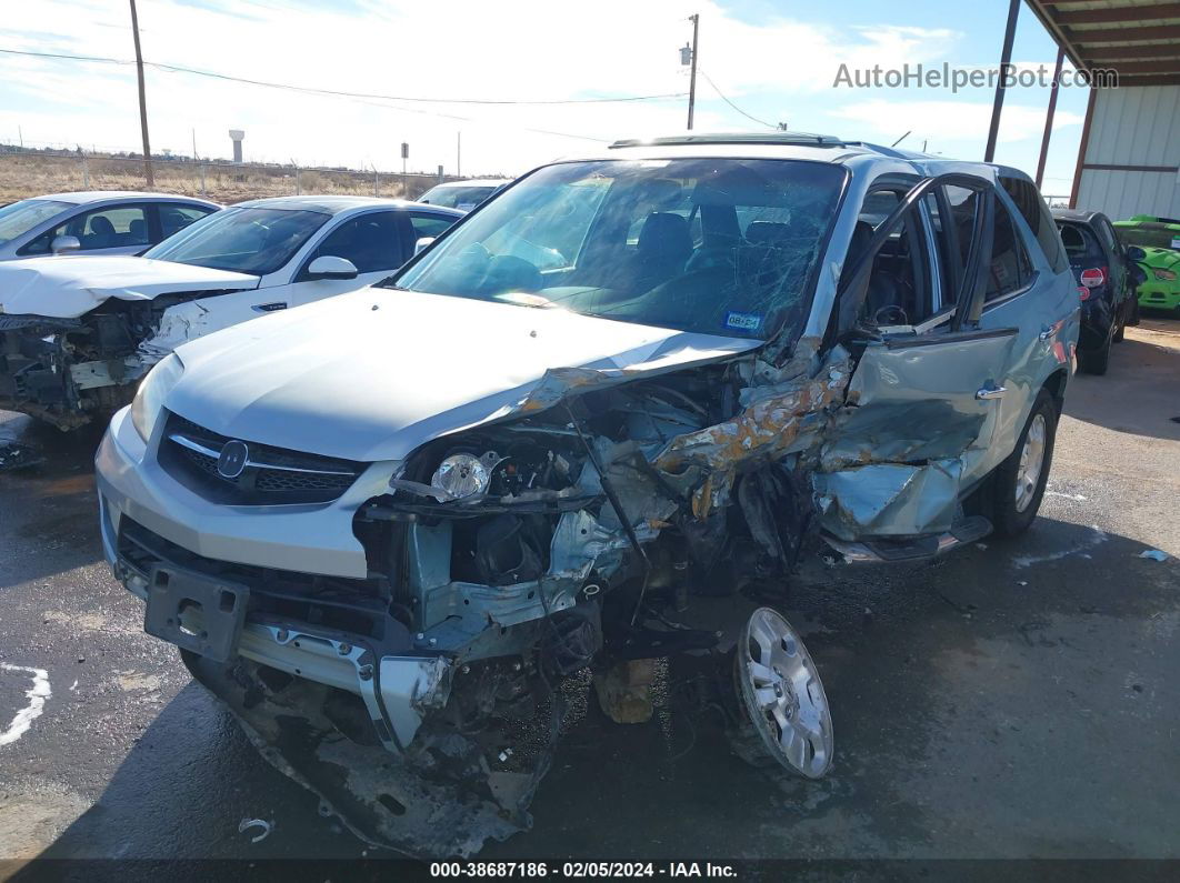 2002 Acura Mdx 3.5l (a5) Silver vin: 2HNYD18222H529655