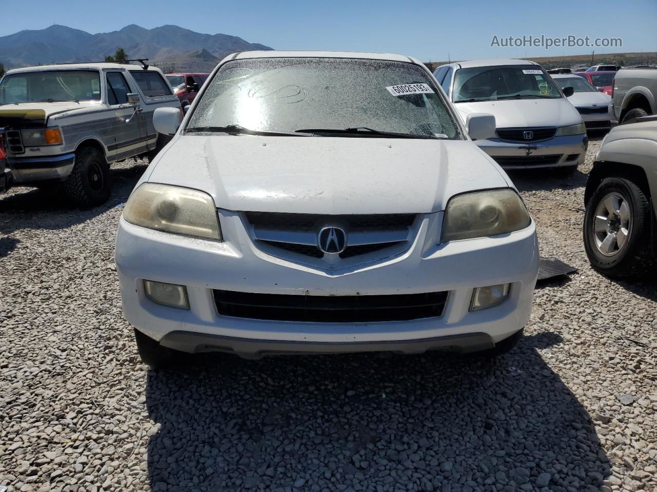 2005 Acura Mdx  White vin: 2HNYD18225H508695