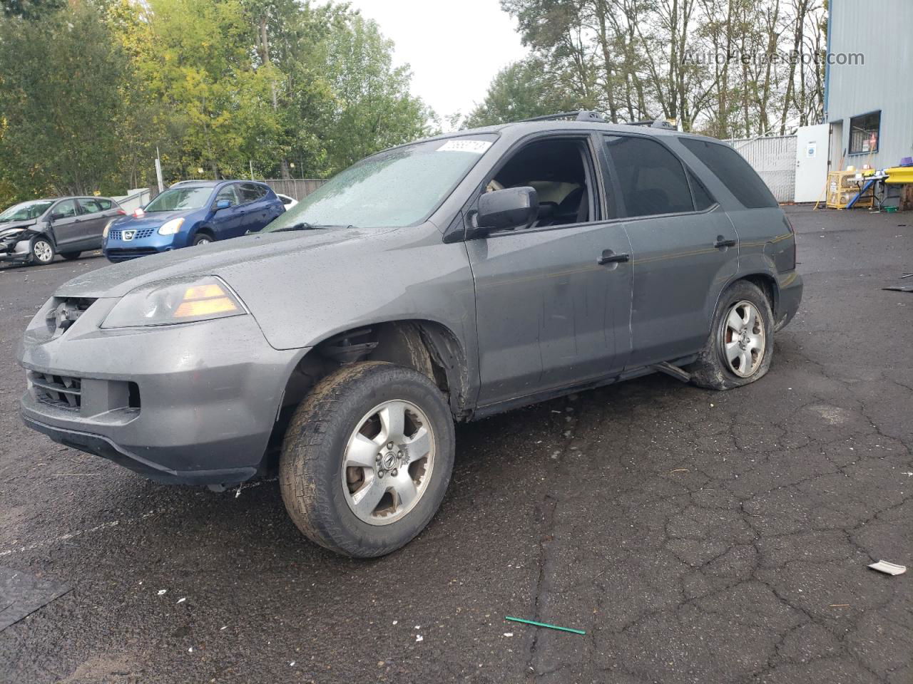 2005 Acura Mdx  Gray vin: 2HNYD18225H549151