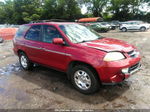 2002 Acura Mdx   Red vin: 2HNYD18242H515062