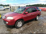 2002 Acura Mdx   Красный vin: 2HNYD18242H515062