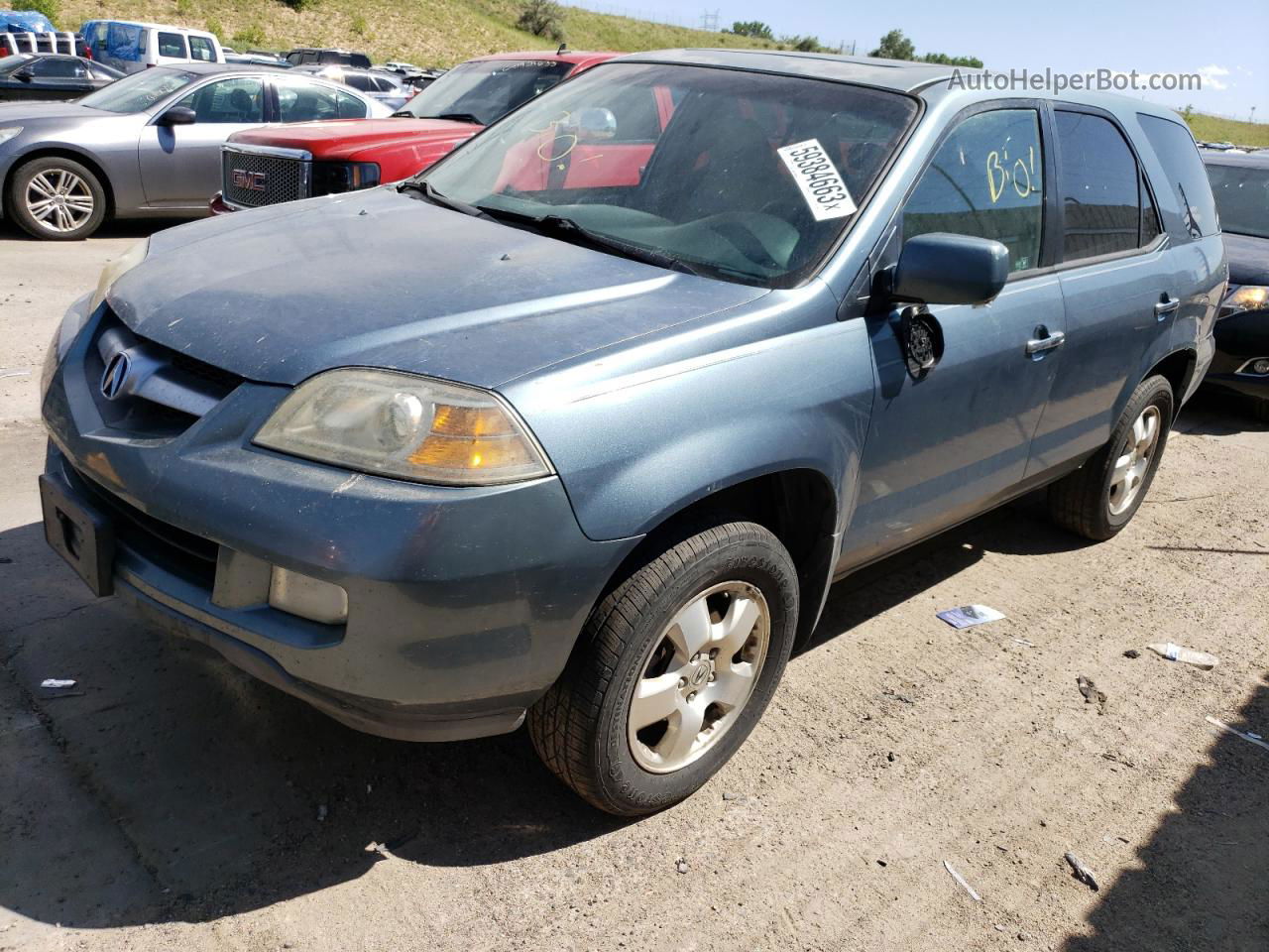 2005 Acura Mdx  Blue vin: 2HNYD18245H546025