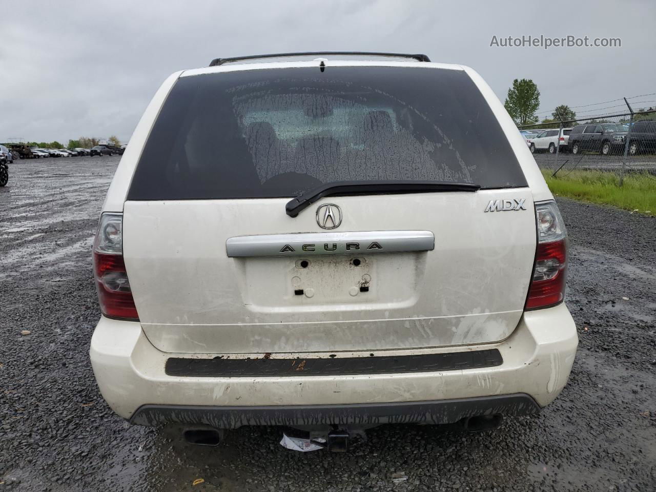 2005 Acura Mdx  White vin: 2HNYD18255H545403