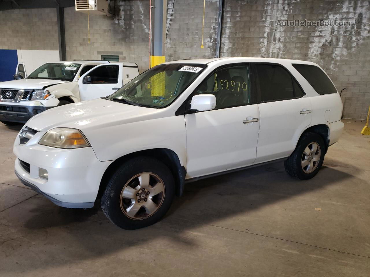 2005 Acura Mdx  White vin: 2HNYD18255H559866