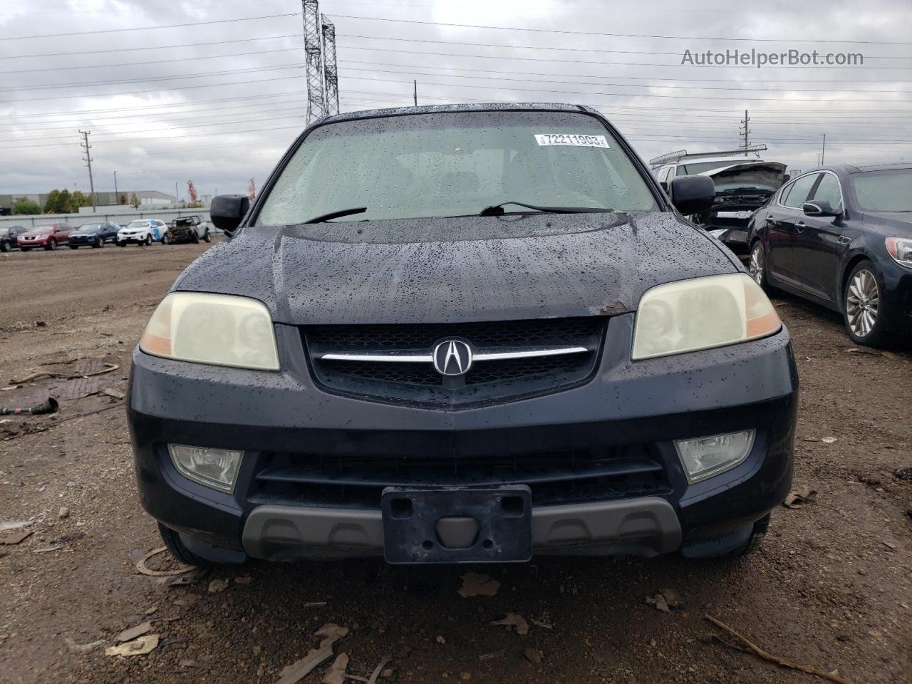 2002 Acura Mdx  Black vin: 2HNYD18272H523656