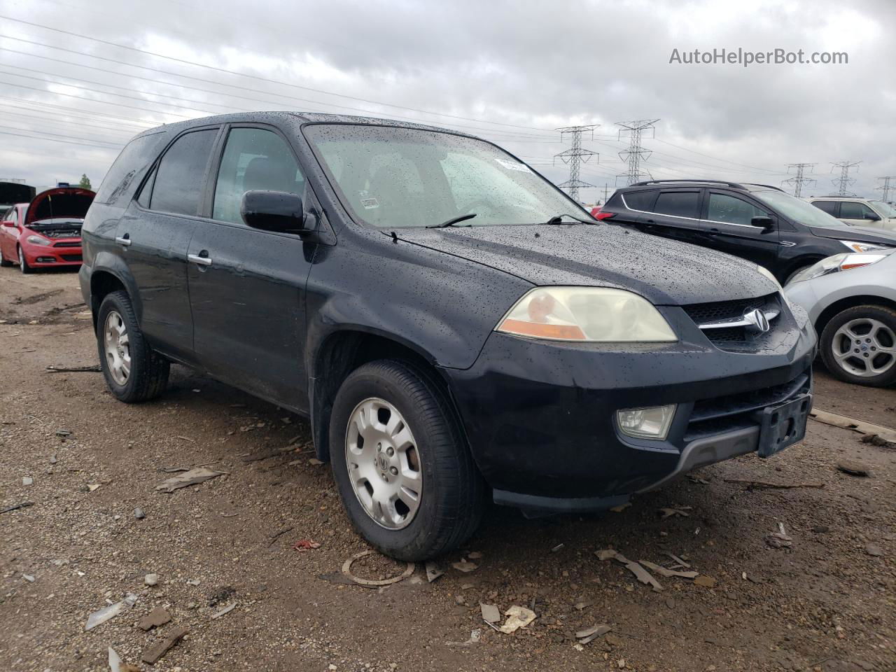 2002 Acura Mdx  Черный vin: 2HNYD18272H523656