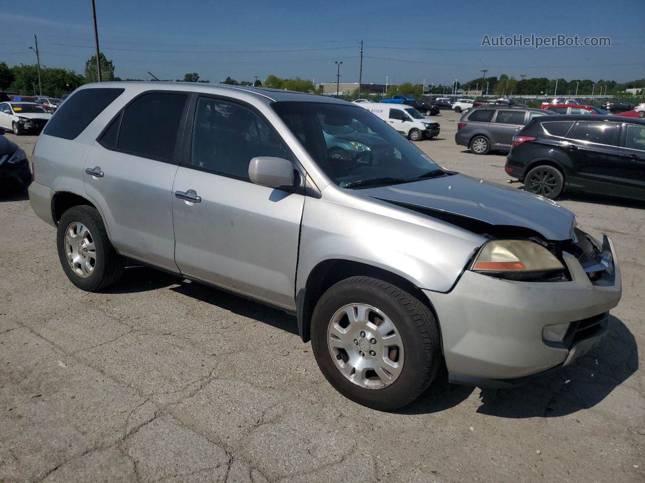 2002 Acura Mdx  Silver vin: 2HNYD18272H532065