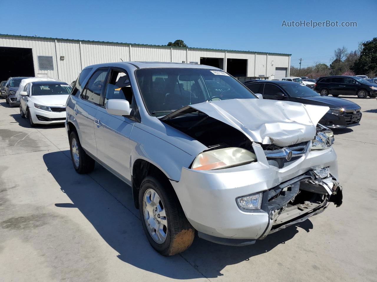 2002 Acura Mdx  Silver vin: 2HNYD18282H512083