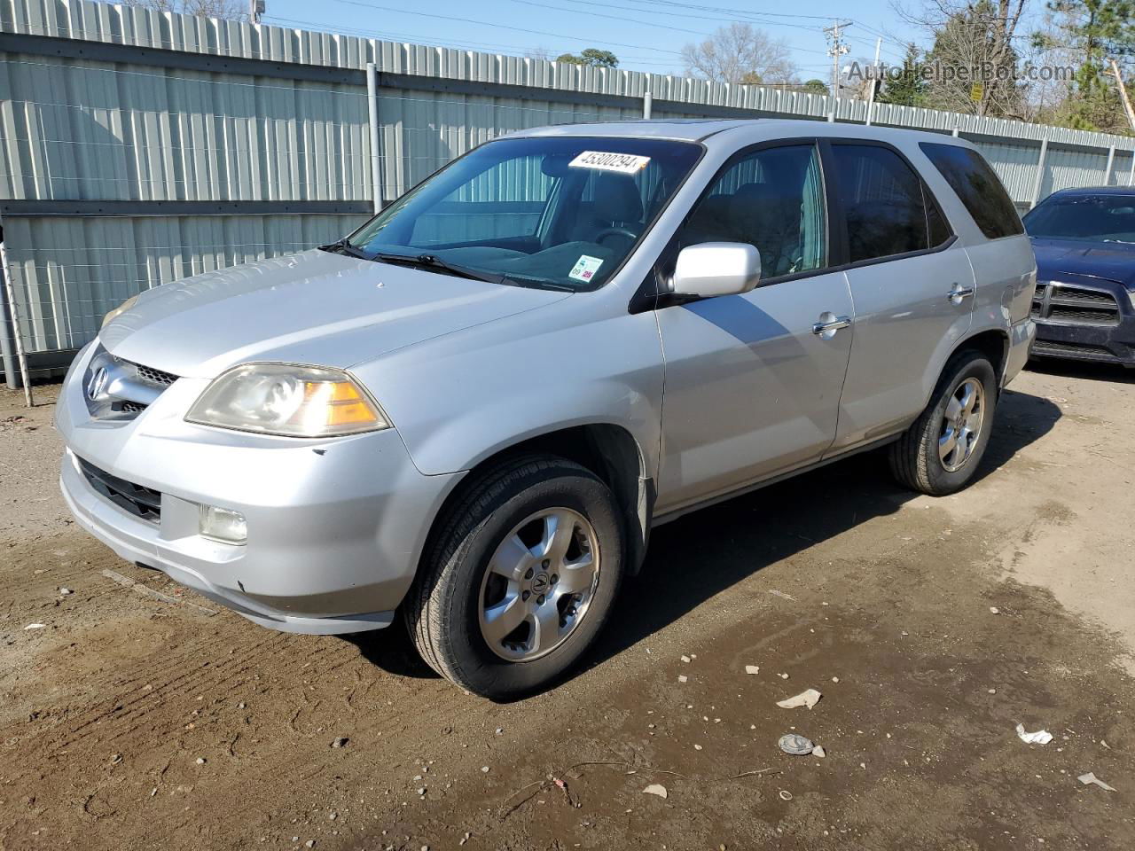 2005 Acura Mdx  Gray vin: 2HNYD18285H500729