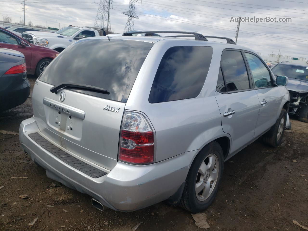 2005 Acura Mdx  Серебряный vin: 2HNYD18285H526263