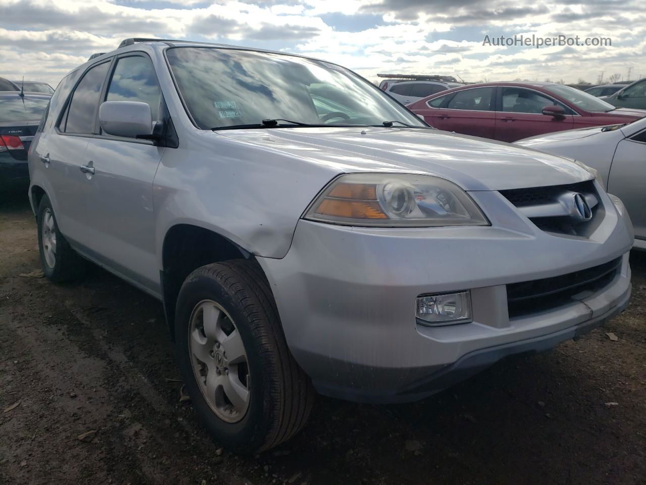 2005 Acura Mdx  Серебряный vin: 2HNYD18285H526263